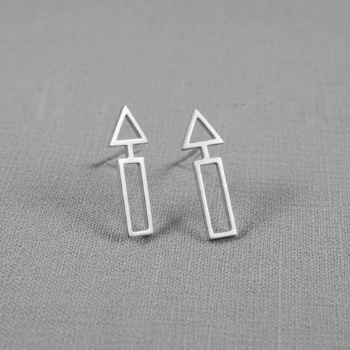 925 Silver Arrow Stud Earrings - Silver Chamber Jewellery Store
